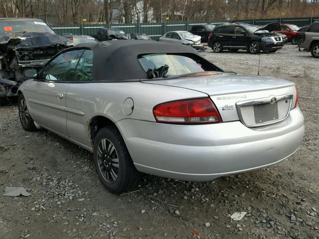 1C3EL45X04N283216 - 2004 CHRYSLER SEBRING LX SILVER photo 3