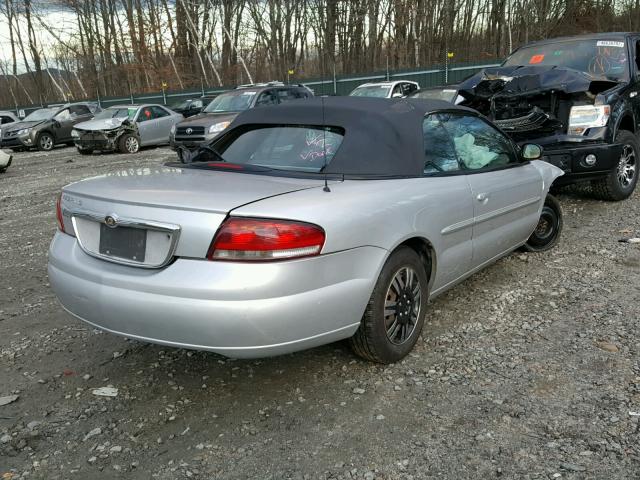 1C3EL45X04N283216 - 2004 CHRYSLER SEBRING LX SILVER photo 4