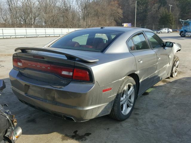 2B3CM5CT1BH572585 - 2011 DODGE CHARGER R/ GRAY photo 4