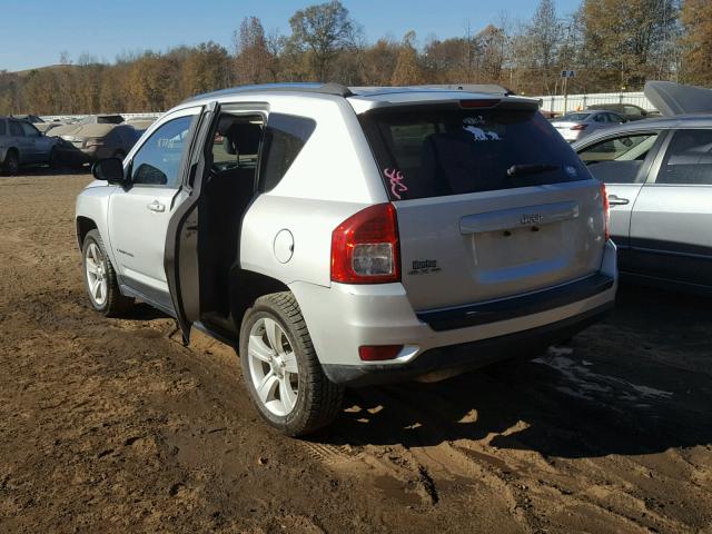 1C4NJDBB7DD271757 - 2013 JEEP COMPASS SP SILVER photo 3