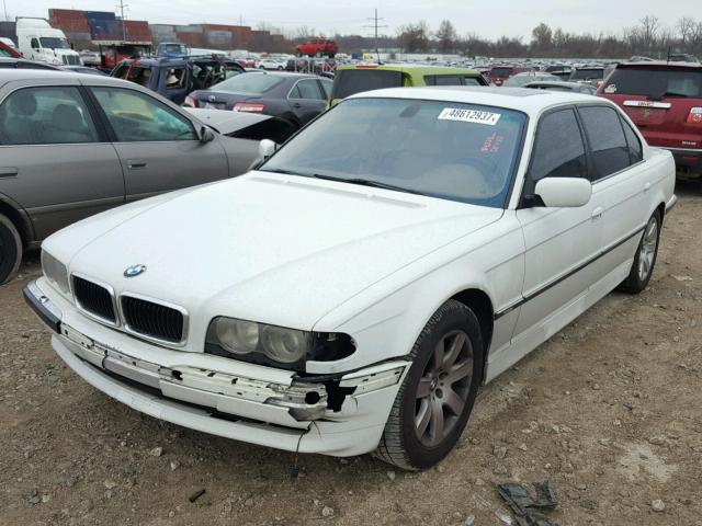 WBAGH83411DP29846 - 2001 BMW 740 IL WHITE photo 2