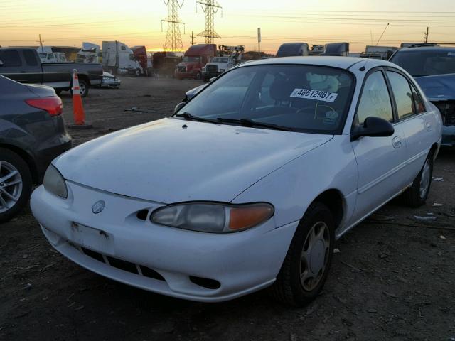 1MELM13P7VW637289 - 1997 MERCURY TRACER LS WHITE photo 2