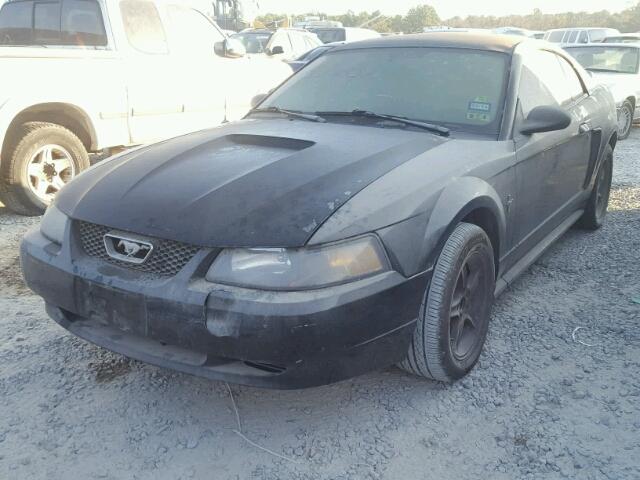 1FAFP40401F126086 - 2001 FORD MUSTANG BLACK photo 2