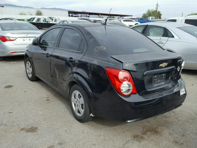 1G1JA5SH7D4191456 - 2013 CHEVROLET SONIC LS შავი ფოტო 3