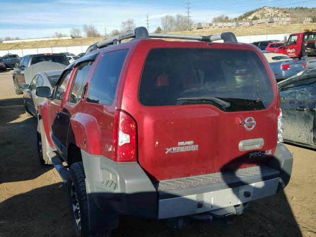 5N1AN0NW6DN825872 - 2013 NISSAN XTERRA X BURGUNDY photo 3