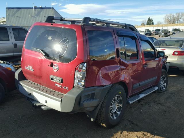 5N1AN0NW6DN825872 - 2013 NISSAN XTERRA X BURGUNDY photo 4