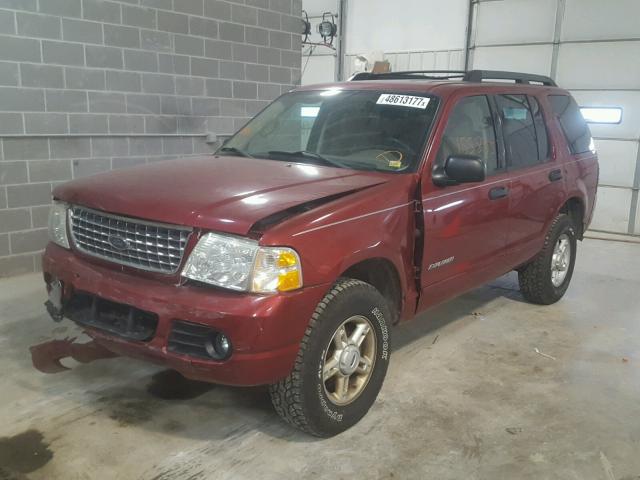 1FMZU73K35UC03400 - 2005 FORD EXPLORER X RED photo 2