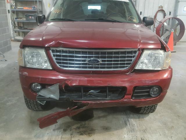 1FMZU73K35UC03400 - 2005 FORD EXPLORER X RED photo 9