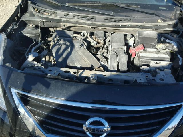 3N1CN7AP4CL877006 - 2012 NISSAN VERSA S BLACK photo 7