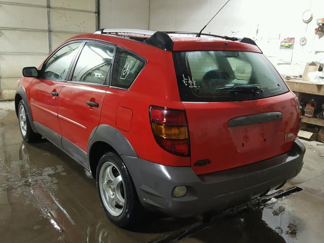 5Y2SL62843Z446397 - 2003 PONTIAC VIBE RED photo 3