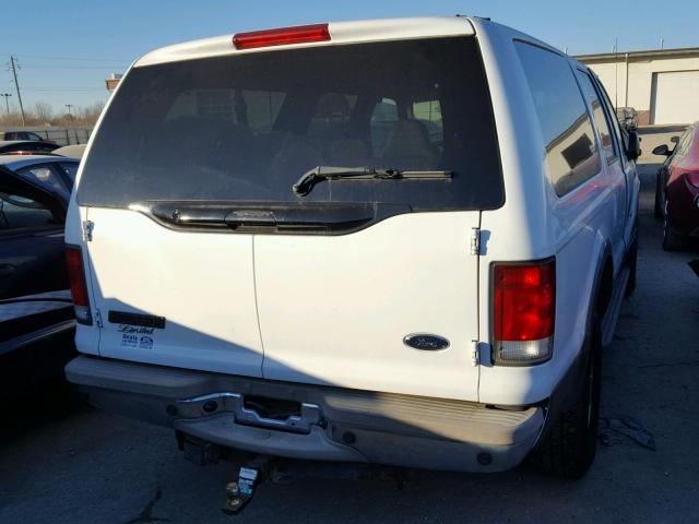 1FMSU43F41ED42717 - 2001 FORD EXCURSION WHITE photo 4