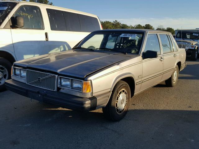 YV1FX8842J3234226 - 1988 VOLVO 740 GLE GRAY photo 2