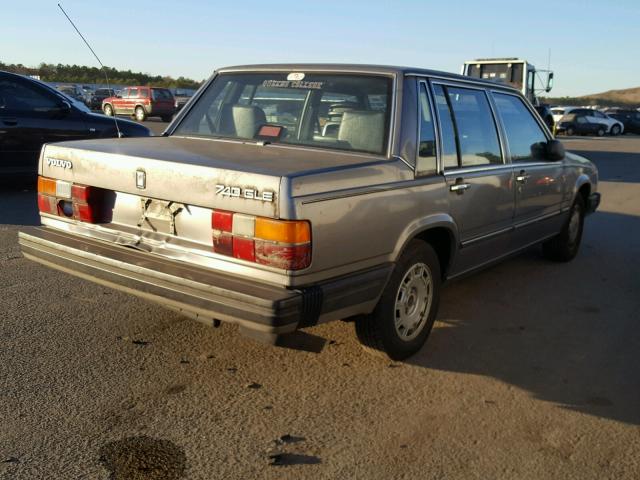 YV1FX8842J3234226 - 1988 VOLVO 740 GLE GRAY photo 4