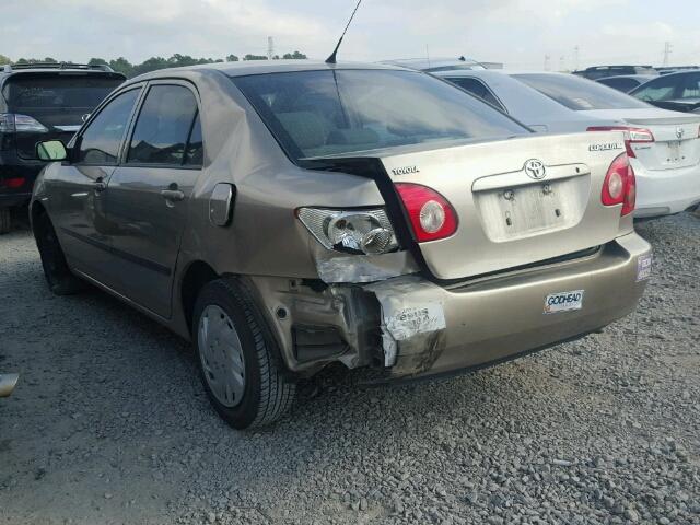 1NXBR32E68Z947701 - 2008 TOYOTA COROLLA CE BEIGE photo 3