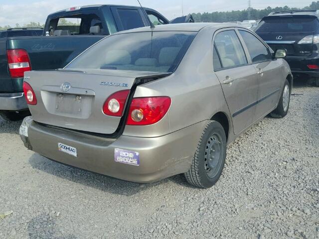 1NXBR32E68Z947701 - 2008 TOYOTA COROLLA CE BEIGE photo 4