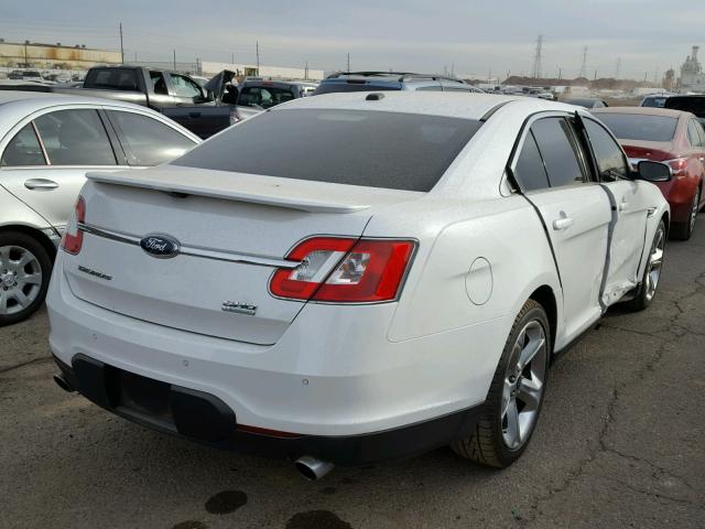 1FAHP2KT4AG131495 - 2010 FORD TAURUS SHO WHITE photo 4