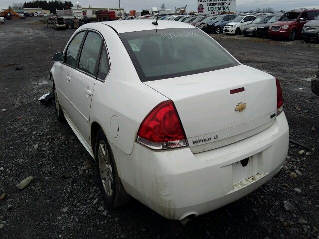 2G1WB5E36D1101163 - 2013 CHEVROLET IMPALA LT WHITE photo 3