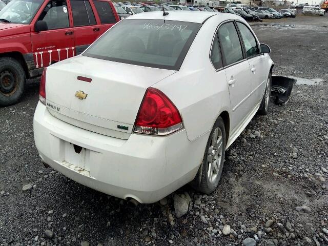 2G1WB5E36D1101163 - 2013 CHEVROLET IMPALA LT WHITE photo 4