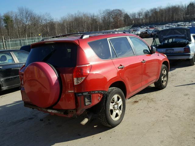 JTMBK33V575028773 - 2007 TOYOTA RAV4 RED photo 4