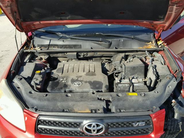 JTMBK33V575028773 - 2007 TOYOTA RAV4 RED photo 7