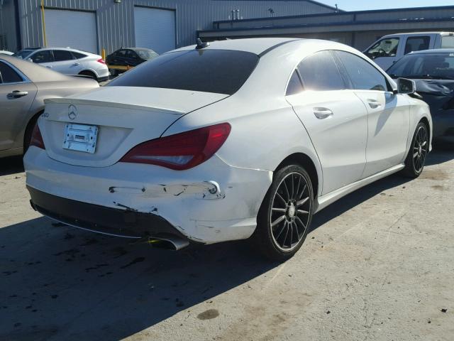 WDDSJ4EB0EN138385 - 2014 MERCEDES-BENZ CLA 250 WHITE photo 4