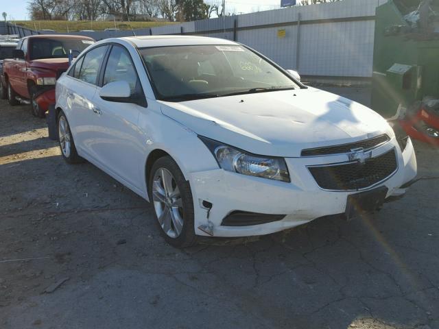 1G1PH5S91B7294740 - 2011 CHEVROLET CRUZE LTZ WHITE photo 1