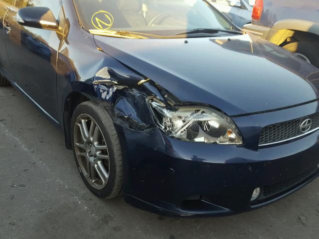 JTKDE177760096660 - 2006 TOYOTA SCION TC BLUE photo 9