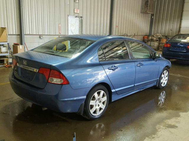 19XFA16599E033440 - 2009 HONDA CIVIC LX BLUE photo 4