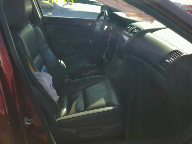 1HGCM66565A041002 - 2005 HONDA ACCORD EX 红色 照片 5