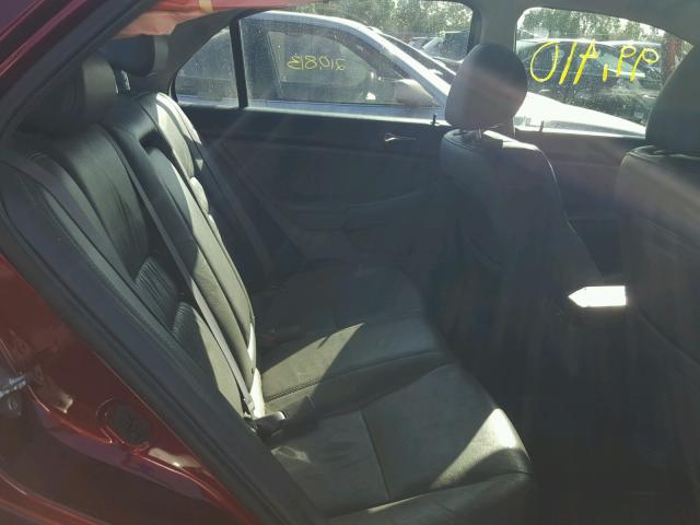 1HGCM66565A041002 - 2005 HONDA ACCORD EX 红色 照片 6