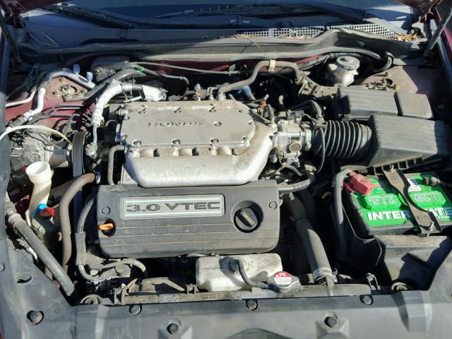 1HGCM66565A041002 - 2005 HONDA ACCORD EX 红色 照片 7