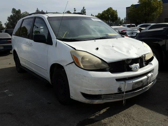 5TDZA23C94S016576 - 2004 TOYOTA SIENNA CE WHITE photo 1