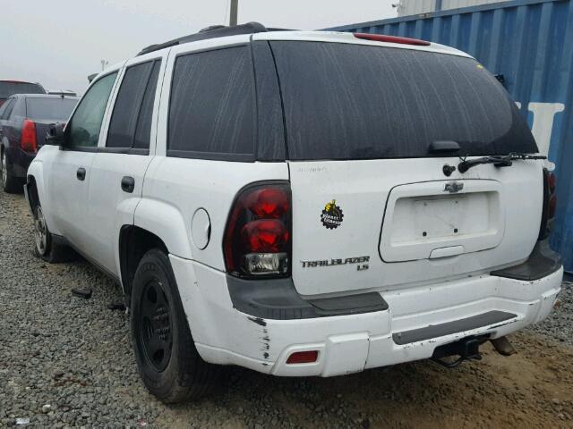 1GNDS13S862110197 - 2006 CHEVROLET TRAILBLAZE WHITE photo 3