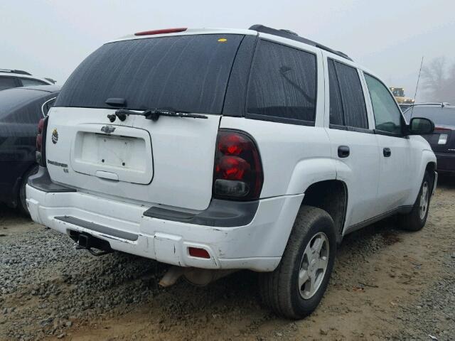 1GNDS13S862110197 - 2006 CHEVROLET TRAILBLAZE WHITE photo 4