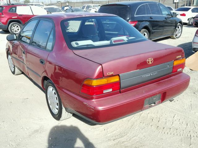1NXAE09B9SZ232145 - 1995 TOYOTA COROLLA LE 勃艮第红 照片 3