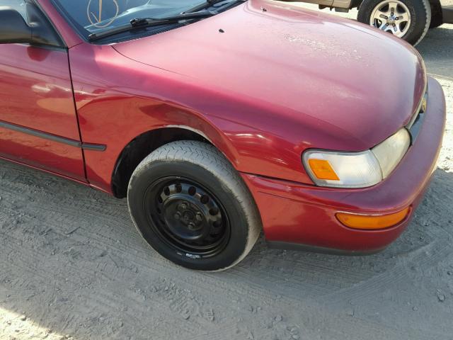 1NXAE09B9SZ232145 - 1995 TOYOTA COROLLA LE 勃艮第红 照片 9