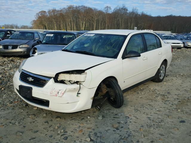 1G1ZS58F37F194109 - 2007 CHEVROLET MALIBU LS WHITE photo 2