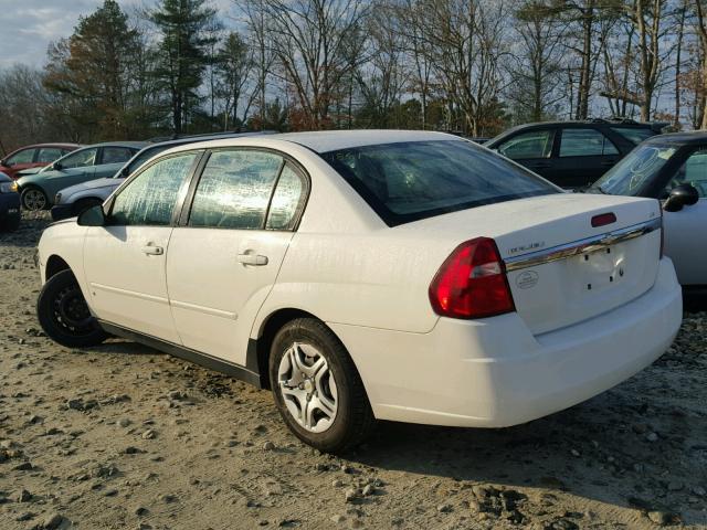 1G1ZS58F37F194109 - 2007 CHEVROLET MALIBU LS WHITE photo 3