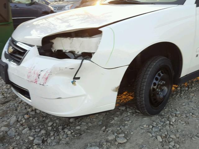 1G1ZS58F37F194109 - 2007 CHEVROLET MALIBU LS თეთრი ფოტო 9