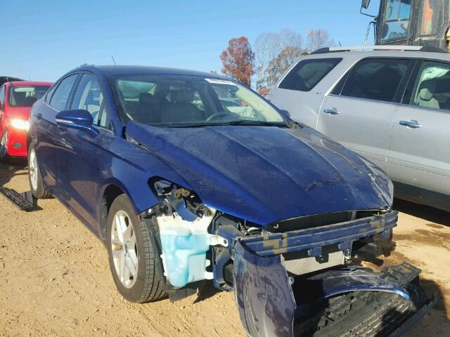 3FA6P0H73DR367686 - 2013 FORD FUSION SE BLUE photo 1