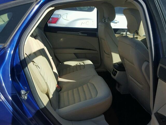 3FA6P0H73DR367686 - 2013 FORD FUSION SE BLUE photo 6