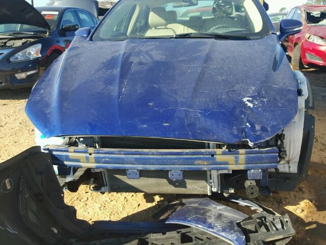 3FA6P0H73DR367686 - 2013 FORD FUSION SE BLUE photo 9