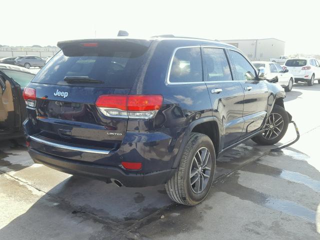 1C4RJEBG2HC617079 - 2017 JEEP GRAND CHER BLUE photo 4