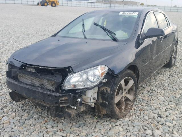 1G1ZC5E18BF249362 - 2011 CHEVROLET MALIBU 1LT BLACK photo 2