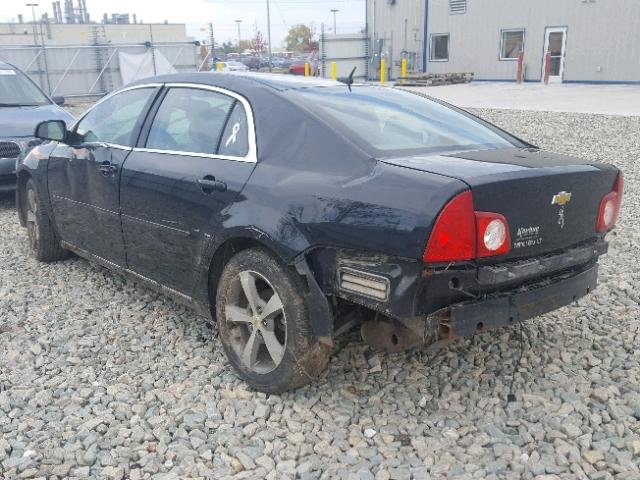 1G1ZC5E18BF249362 - 2011 CHEVROLET MALIBU 1LT BLACK photo 3