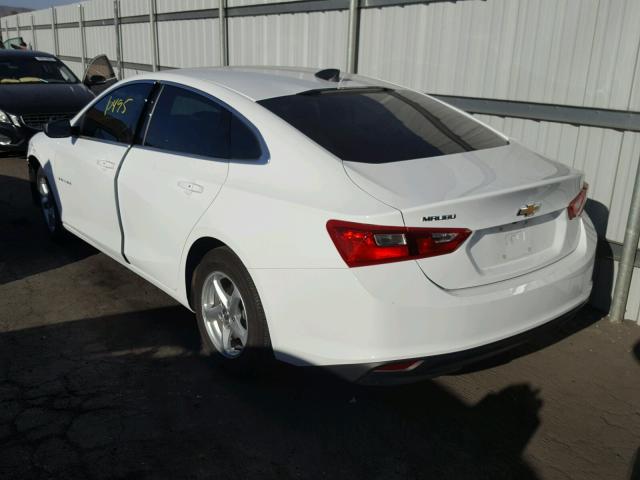 1G1ZB5ST9HF193188 - 2017 CHEVROLET MALIBU LS WHITE photo 3