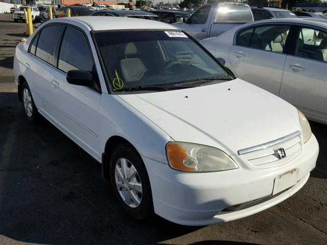 2HGES16522H533847 - 2002 HONDA CIVIC LX WHITE photo 1