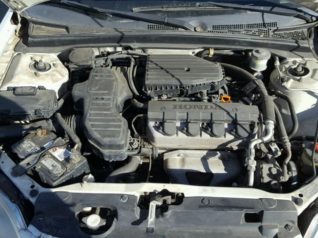 2HGES16522H533847 - 2002 HONDA CIVIC LX WHITE photo 7