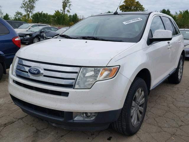 2FMDK38C19BA61845 - 2009 FORD EDGE SEL WHITE photo 2