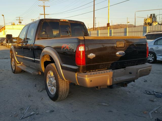 1FT7W2BT6DEA31424 - 2013 FORD F250 SUPER BLACK photo 3